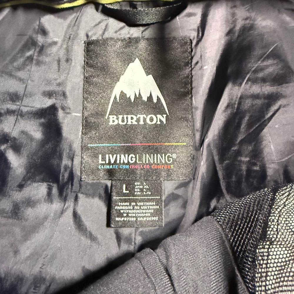 Burton Living Lining Cargo Snowboard Pants Mens Large Olive Green RN87380 - Picture 4 of 8